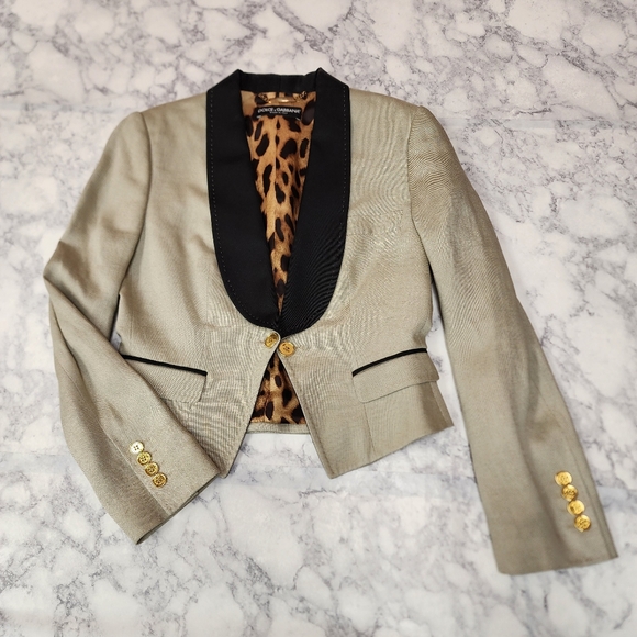 Dolce & Gabbana Crop Blazer - Picture 5 of 10